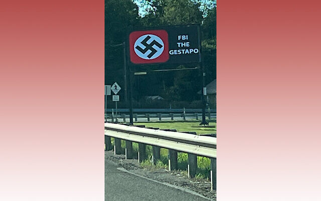 “The swastika is the most prominent form of antisemitism, and it should never be displayed like that,” James Pasch, ADL. Photo by Armstrong County Resident.