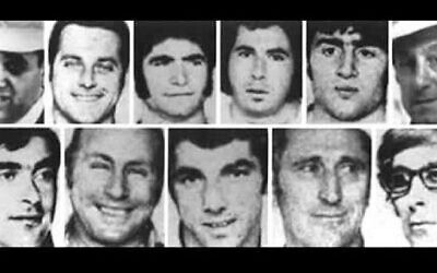 The 11 Israeli Munich Olympics victims (Image via The Times of Israel)