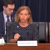 Rep. Debbie Wasserman Schultz addresses representatives of social media giants at a hearing on Capitol Hill, Sept. 16, 2022. (YouTube)