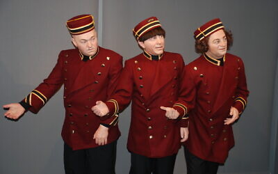 Wax figures of the Stooges inside The Stoogeum. Photo courtesy of The Stoogeum