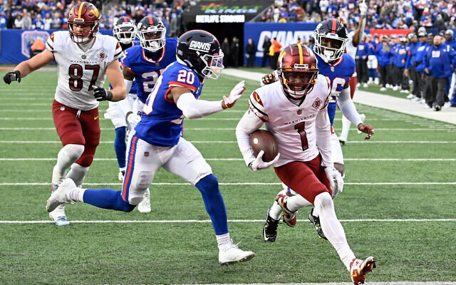 The Washington Commanders and New York Giants matched up on Dec. 4, 2022 at MetLife Stadium. (Jonathan Newton/The Washington Post via Getty Images)