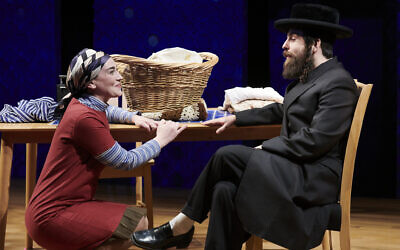 Moira Quigley (Esther) and Nick Lehane (Schmuli) (Photo by Kristi Jan Hoover)
