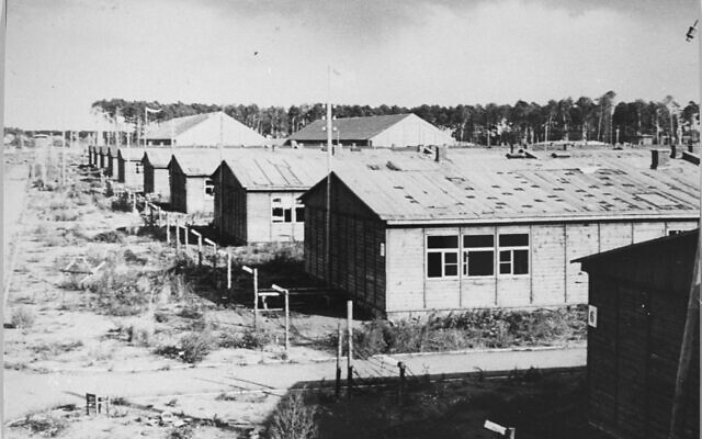 Barracks at Stutthof Concentration Camp after liberation (Public domain)