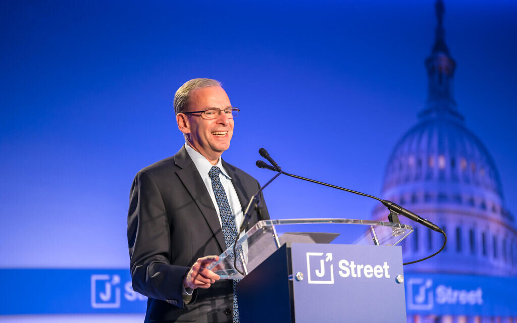 J Street President Jeremy Ben-Ami at J Street’s 2022 national conference in Washington, D.C., on Dec. 4, 2022. (Courtesy of J Street) J Street President Jeremy Ben-Ami at J Street’s 2022 national conference in Washington, D.C., on Dec. 4, 2022. (Courtesy of J Street)