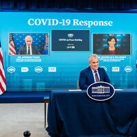 Chief Medical Adviser Dr. Anthony Fauci, CDC Director Dr. Rochelle Walensky, and White House COVID-19 Response Coordinator Jeff Zients hold a press briefing on COVID-19, Monday August 2, 2021. (Official White House photo by Cameron Smith)
