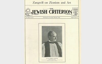 Cover of the local Jewish Criterion, promoting an upcoming talk by Bishop Henry Codman Potter at the Carnegie Music Hall, arranged by the Columbian Council, which later became the National Council of Jewish Women-Pittsburgh Section.