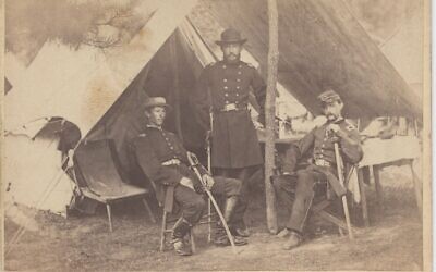 U.S. Civil War Union officers in tent (1862). Photo courtesy of Penn State Special Collections via Flickr at https://www.flickr.com/photos/pennstatespecial/6346867231/in/photostream/