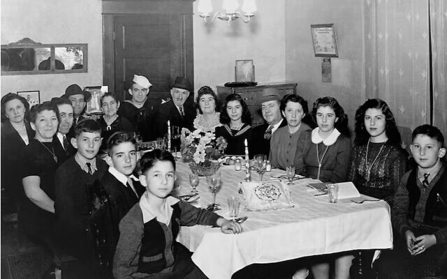 A Jewish family welcomes home their Navy man and gathers for a Passover Seder at their home in St. Paul, Minnesota in 1943. ( Minnesota Historical Society/CORBIS/Corbis Historical via Getty Images)