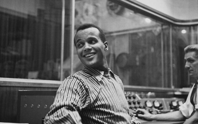Singer and actor Harry Belafonte in a recording studio, circa 1957. (Archive Photos/Hulton Archive/Getty Images)