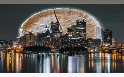 Pittsburgh from the West photo by thederek412; Birthday Cheesecake by Purple Slog. Both photos courtesy of flickr.com. Composite photo by David Rullo.