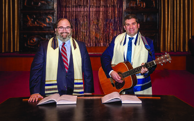 Rabbi Daniel Fellman and Cantor David Reinwald lead services at Temple Sinai.
Photo courtesy of Temple Sinai