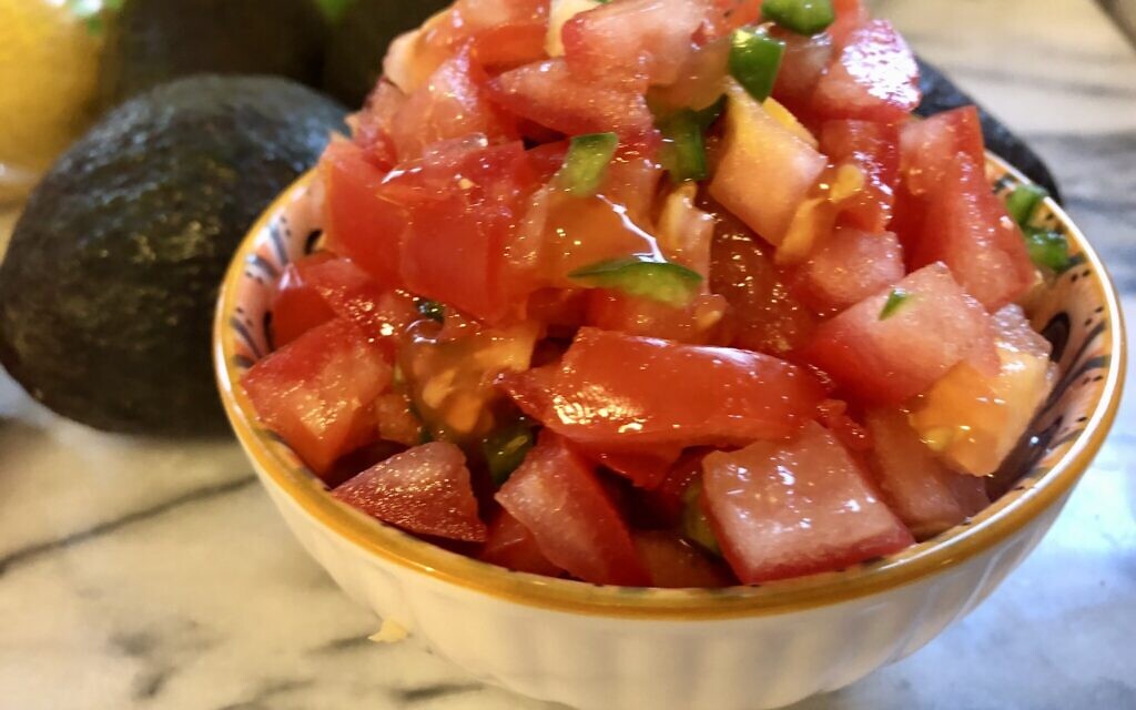 Tomato and jalapeño salad
(Photo by Jessica Grann)