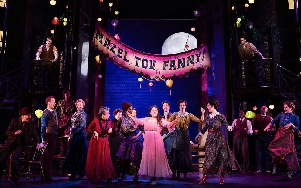 Beanie Feldstein, center, as Fanny Brice in the Broadway revival of "Funny Girl." (Matthew Murphy)