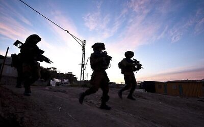 Soldiers of the IDF Golani Brigade during an exercise. (Photo courtesy of Israel Defense Forces)