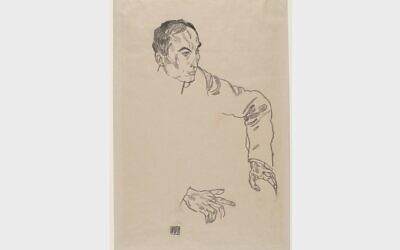 Egon Schiele’s “Portrait of a Man,” from the Carnegie Museums of Pittsburgh’s collection. (Handout/Manhattan District Attorney’s Office)