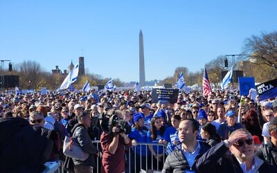 Attendees fill the National Mall during a Nov. 14, 2023 "March for Israel." (Photo by Adam Reinherz)