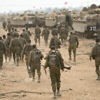 IDF soldiers prepare for a ground operation in Gaza on Oct. 29.( Photo by IDF Spokesperson's Unit, CC BY-SA 3.0, https://commons.wikimedia.org/w/index.php?curid=140173756)