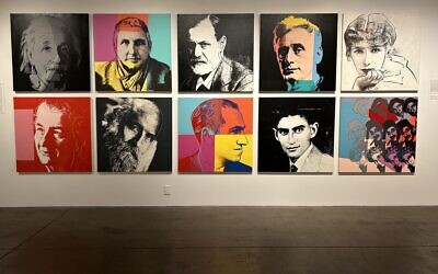 "Ten Portraits of Jews in the Twentieth Century" installation at the Andy Warhol Museum (Photo courtesy of Aaron Levi Garvey)