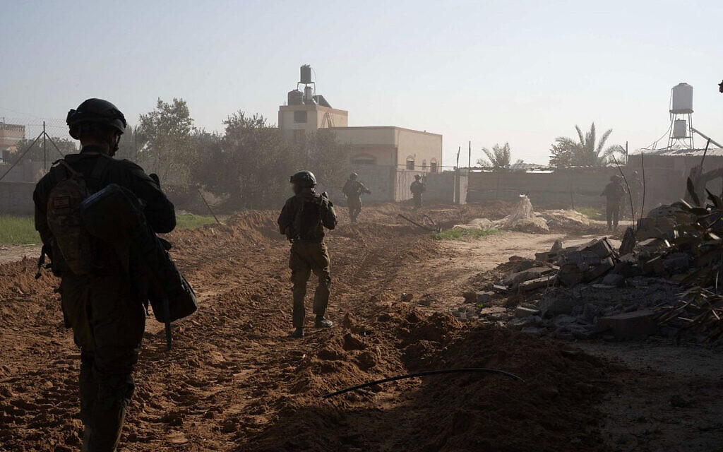 Israeli forces during Gaza ground operations, Jan. 6, 2024. (Credit: IDF)