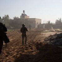 Israeli forces during Gaza ground operations, Jan. 6, 2024. (Photo courtesy of the Israel Defense Forces)