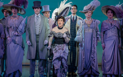 Anette Barrios-Torres as Eliza Doolittle, and the company of the national tour of "My Fair Lady" (Photo by Joan Marcus)