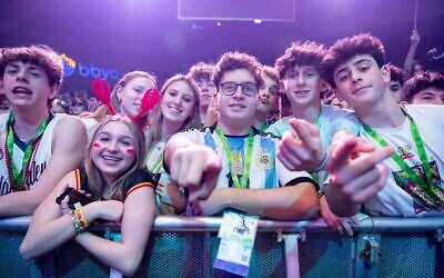 Thousands of Jews attended BBYO's International Convention in Orlando, Fla., from Feb. 15-19, 2024. (Photo courtesy of BBYO via JNS)