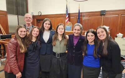 Hillel Academy girls mock trial team (Photo courtesy of Donald Garwood)