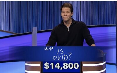 Actor Ike Barinholtz successfully answered the final "Jeopardy!" clue on the episode that aired March 4, 2024. (Screenshot)