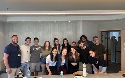 The author participated in the Hillel Jewish University Center (JUC) Campus Ambassadors trip to Israel, sponsored by the Jewish Federation of Greater Pittsburgh. (Photo courtesy of Hillel JUC)