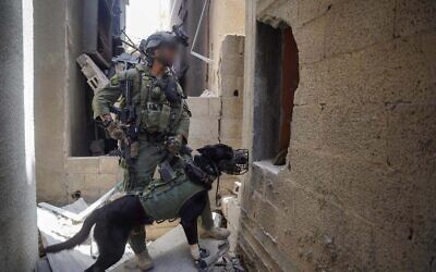 IDF soldiers operate inside the Gaza Strip in an undated handout photo cleared for publication on April 9, 2024. (Israel Defense Forces)