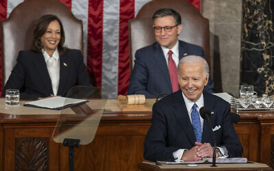 U.S. President Joe Biden delivers the State of the Union address to a joint session of Congress in the House Chamber at the U.S. Capitol building in Washington, D.C., on March 7, 2024. (Credit: Cameron Smith/White House)