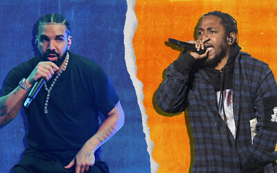 The rappers Drake, left, and Kendrick Lamar have been trading insults in a series of songs that have aroused commentary far beyond the music world. (Prince Williams/Wireimage; Erika Goldring/FilmMagic; via Getty Images)