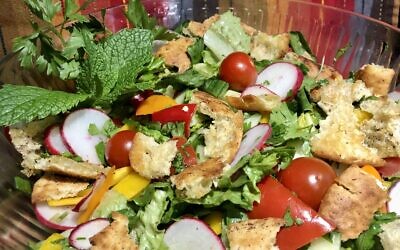 Fattoush salad (Photo by Jessica Grann)