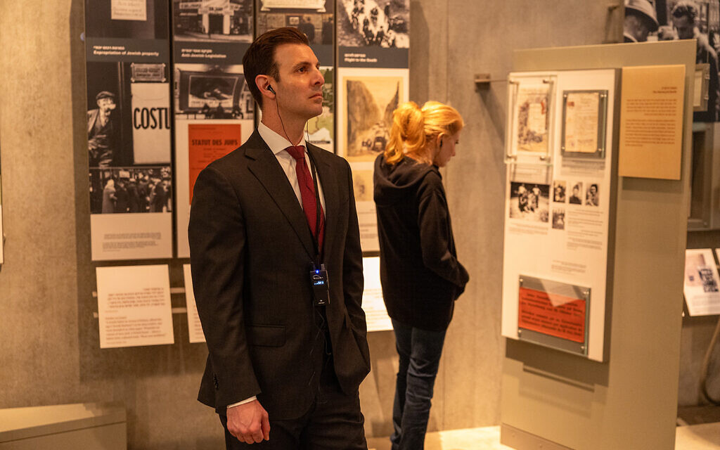 Chris Deluzio at Yad Vashem (Photo courtesy of JStreet.org)