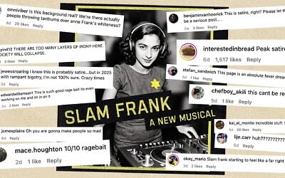 "Slam Frank"'s Instagram account, the show's primary engine of promotion, has stoked people's confusion. (Poster at center, courtesy; screenshots via Instagram)