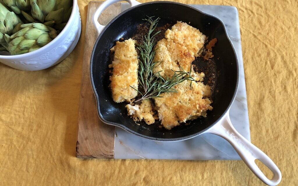 Parmesan crusted white fish (Photo by Jessica Grann)