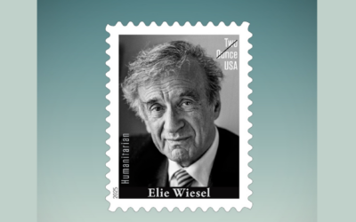 The United States Postal Service released a new series of stamps in honor of Elie Wiesel. (USPS)