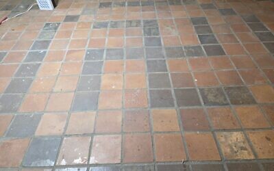 Homeowner Lynn Rae Wentworth was shocked to discover a tiled swastika beneath a rug in the home she recently purchased. (Photo by David Rullo)