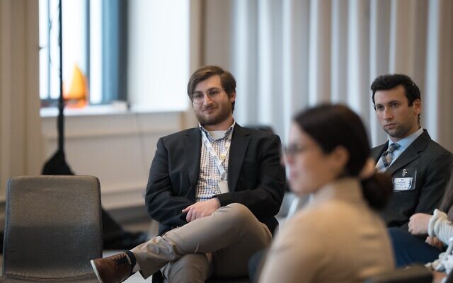 Cooper Feiner, left, was one of 100 Jewish graduate students to participate in the D.C. summit. (Photo courtesy of Cooper Feiner) Cooper Feiner, left, was one of 100 Jewish graduate students to participate in the D.C. summit. (Photo courtesy of Cooper Feiner)