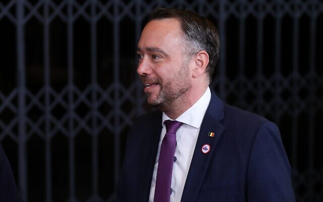 In Warsaw, Poland, on May 7, 2025, Deputy Prime Minister of Belgium, Maxime Prevot, attends the Informal Meeting of the EU Ministers for Foreign Affairs at the Polish Army Museum. (Klaudia Radecka/NurPhoto) In Warsaw, Poland, on May 7, 2025, Deputy Prime Minister of Belgium, Maxime Prevot, attends the Informal Meeting of the EU Ministers for Foreign Affairs at the Polish Army Museum. (Klaudia Radecka/NurPhoto)