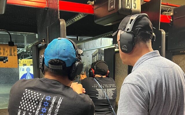 Lox & Loaded members learn how to use firearms at a shooting range. (Courtesy Lox & Loaded) Lox & Loaded members learn how to use firearms at a shooting range. (Courtesy Lox & Loaded)