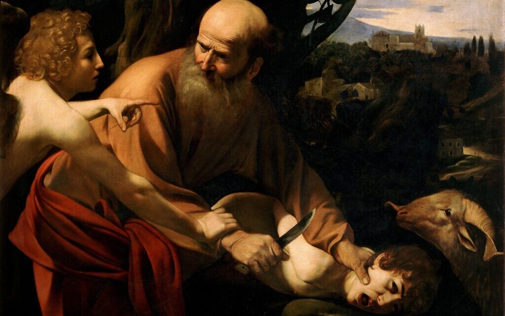Tim Miller is a writer living in Pittsburgh. He is online at wordandsilence.com.
Caravaggio’s “Sacrifice of Isaac” (Image in public domain, via Wikimedia)