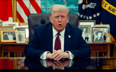 President Donald Trump mourned conservative activist Charlie Kirk and vowed to retaliate in a video address after Kirk's assassination, Sept. 10, 2025. (Screenshot)