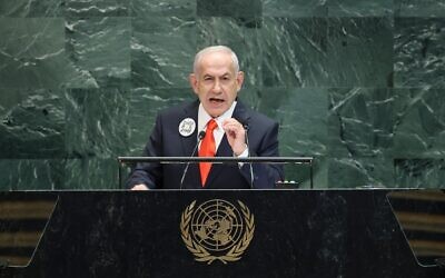 Israeli Prime Minister Benjamin Netanyahu speaks during the United Nations General Assembly on September 26, 2025 in New York City. (Michael M. Santiago/Getty Images) Israeli Prime Minister Benjamin Netanyahu speaks during the United Nations General Assembly on September 26, 2025 in New York City. (Michael M. Santiago/Getty Images)