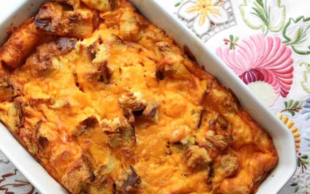 Egg casserole (Photo by Skye Estroff) Egg casserole (Photo by Skye Estroff)
