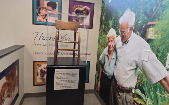 Rabbi Walter Jacob and his wife Irene’s legacy have been enshrined at Mainstay Life Services with photos, and their daughter Claire's chair, permanently added to the organization’s walls. (Photo by David Rullo) Rabbi Walter Jacob and his wife Irene’s legacy have been enshrined at Mainstay Life Services with photos, and their daughter Claire's chair, permanently added to the organization’s walls. (Photo by David Rullo)
