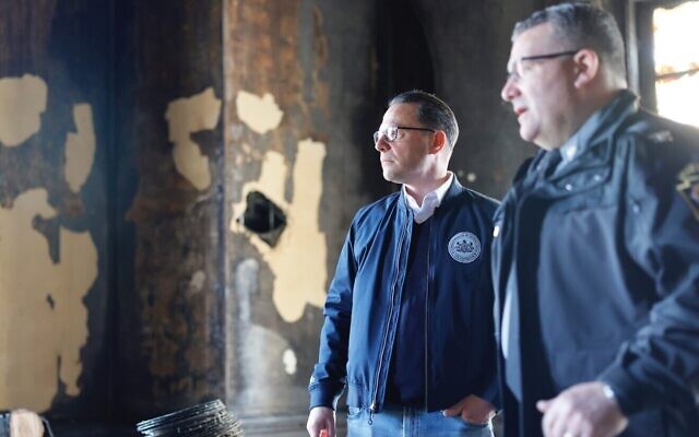 Pennsylvania Gov. Josh Shapiro surveys the damage after an arson attack at the governor's mansion in Harrisburg, Pa., on April 13, 2025. (Credit: Commonwealth Media Services/Commonwealth of Pennsylvania) Pennsylvania Gov. Josh Shapiro surveys the damage after an arson attack at the governor's mansion in Harrisburg, Pa., on April 13, 2025. (Credit: Commonwealth Media Services/Commonwealth of Pennsylvania)