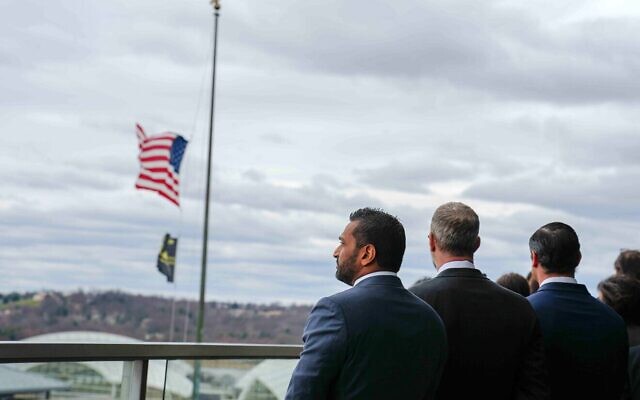 FBI director Kash Patel and U.S. envoy for hostages Adam Boehler participate in the U.S. hostage and wrongful detainee flag-raising at the U.S. State Department in Washington, D.C., on March 6, 2025. (Credit: Freddie Everett/U.S. State Department) FBI director Kash Patel and U.S. envoy for hostages Adam Boehler participate in the U.S. hostage and wrongful detainee flag-raising at the U.S. State Department in Washington, D.C., on March 6, 2025. (Credit: Freddie Everett/U.S. State Department)