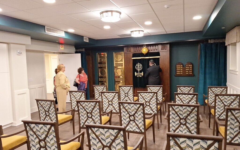 The Torah ark will continue to be used at the JAA's new personal care residence. (Photo courtesy of Rabbi Dovid Small)