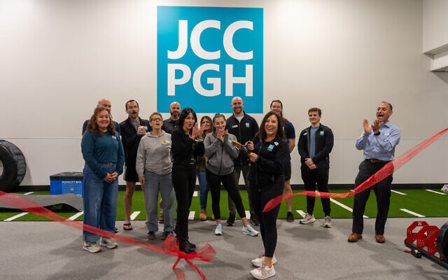 JCC staff celebrate renovations to its fitness center with a ribbon cutting event on Oct. 10. (Photo courtesy of the JCC of Greater Pittsburgh)